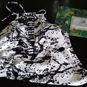 One Piece Splatter Paint Swimsuit